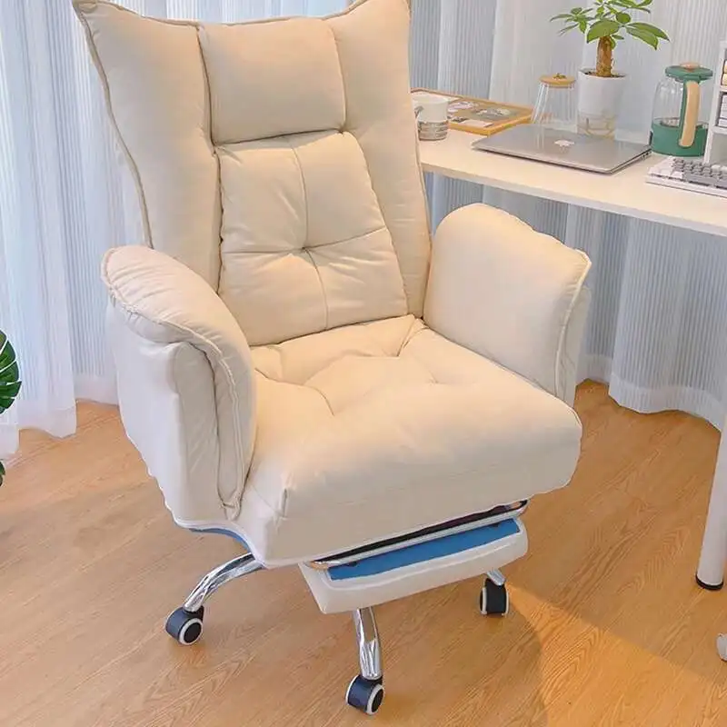 Modern White Office Chair Caster Wheels Swivel Luxury Boss Office Chair Lounge Sleep Comfort Silla Escritorio Home Furniture
Modern White Office Chair Caster Wheels Swivel Luxury Boss Office Chair Lounge Sleep Comfort Silla Escritorio Home Furniture
