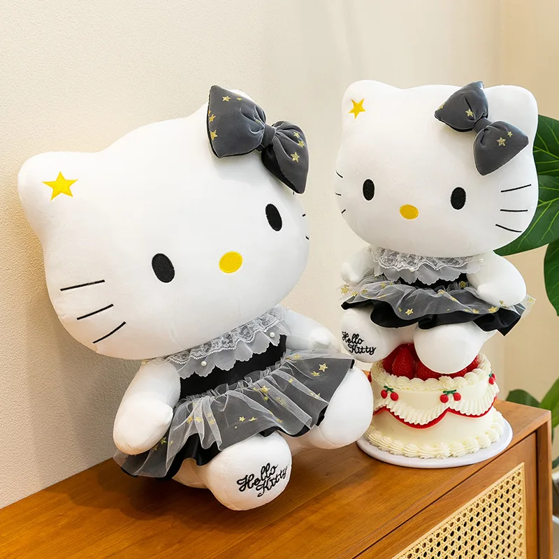 New Sanrio Large Size Hello Kitty Black Starry Tulle Skirt Plush Toy with Star Bow Soft Stuffed Doll for Girls Fans Home Decor
New Sanrio Large Size Hello Kitty Black Starry Tulle Skirt Plush Toy with Star Bow Soft Stuffed Doll for Girls Fans Home Decor