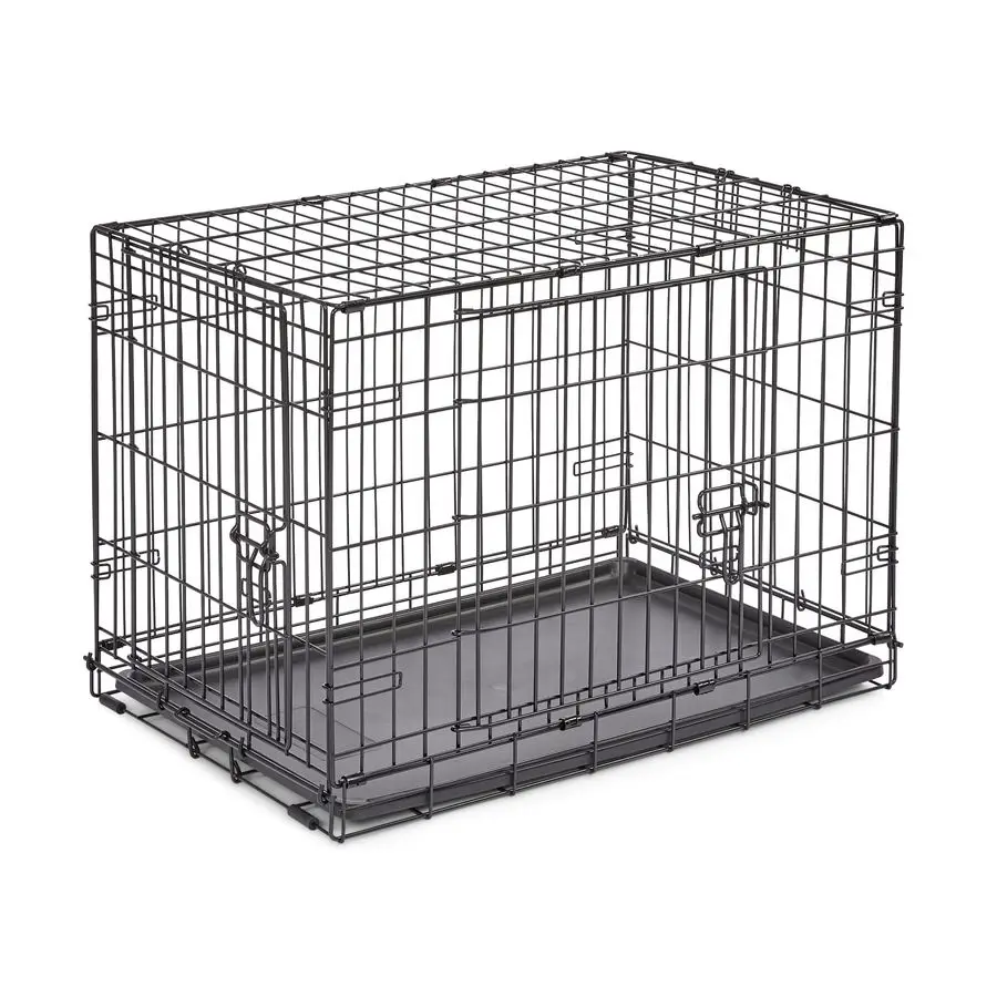 Double Door Folding Metal 30Inch Dog Crate, Includes LeakProof Pan, Floor Protecting Feet, amp New Patented Features, for Medium
Double Door Folding Metal 30Inch Dog Crate, Includes LeakProof Pan, Floor Protecting Feet, amp New Patented Features, for Medium
