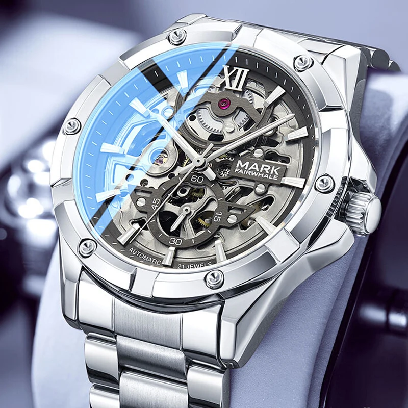 Fairwhale Automatic Men's Mechanical Watch Tourbillon Business Waterproof Luminous Stainless Steel Hollow Design
Fairwhale Automatic Men's Mechanical Watch Tourbillon Business Waterproof Luminous Stainless Steel Hollow Design