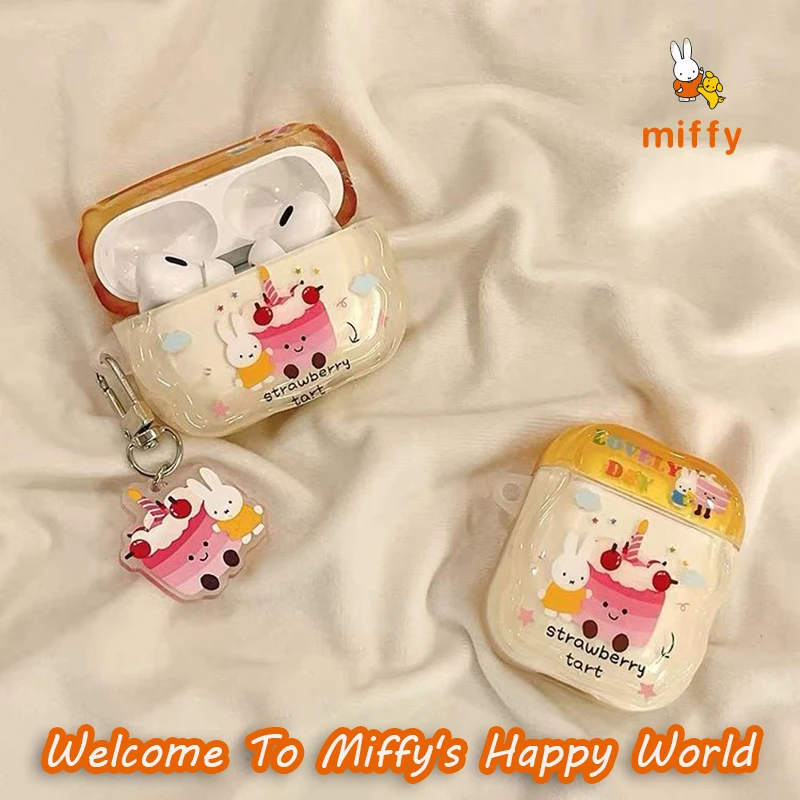 Kawaii Miffy Earphone Shell Suitable for Airpods Pro 4 3 2 Strawberry Candle Cake Cartoon Anti Drop Earphone Case Perfect Gifts
Kawaii Miffy Earphone Shell Suitable for Airpods Pro 4 3 2 Strawberry Candle Cake Cartoon Anti Drop Earphone Case Perfect Gifts