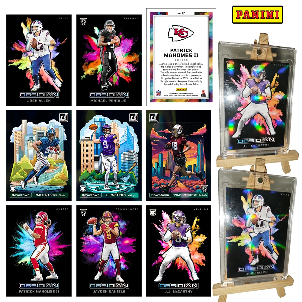 Panini DIY Josh Allen Patrick Mahomes Daniels черный Цветной дым Коллекционные карточки кирпичи DIY домашний подарок на день рождения для мальчиков
Panini DIY Josh Allen Patrick Mahomes Daniels черный Цветной дым Коллекционные карточки кирпичи DIY домашний подарок на день рождения для мальчиков