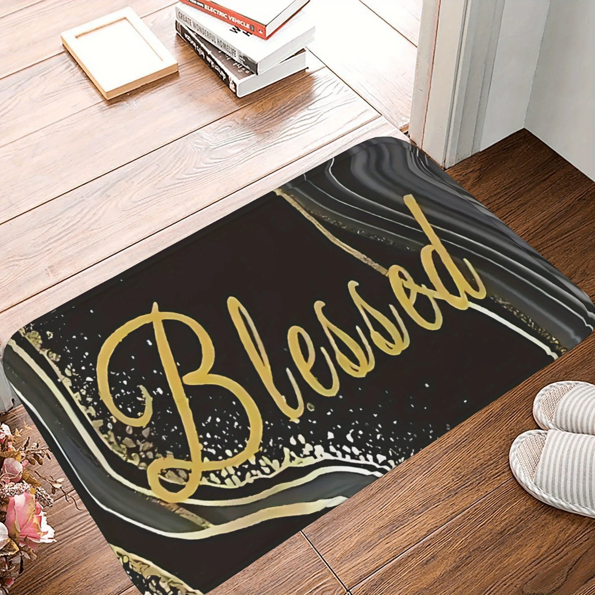1PC Elegant Blessed Kitchen Rug Non-Slip Door Mat Pop design Bathroom Rug Bath Mat Carpet for Home Sink Laundry ecoreeree 
1PC Elegant Blessed Kitchen Rug Non-Slip Door Mat Pop design Bathroom Rug Bath Mat Carpet for Home Sink Laundry ecoreeree
