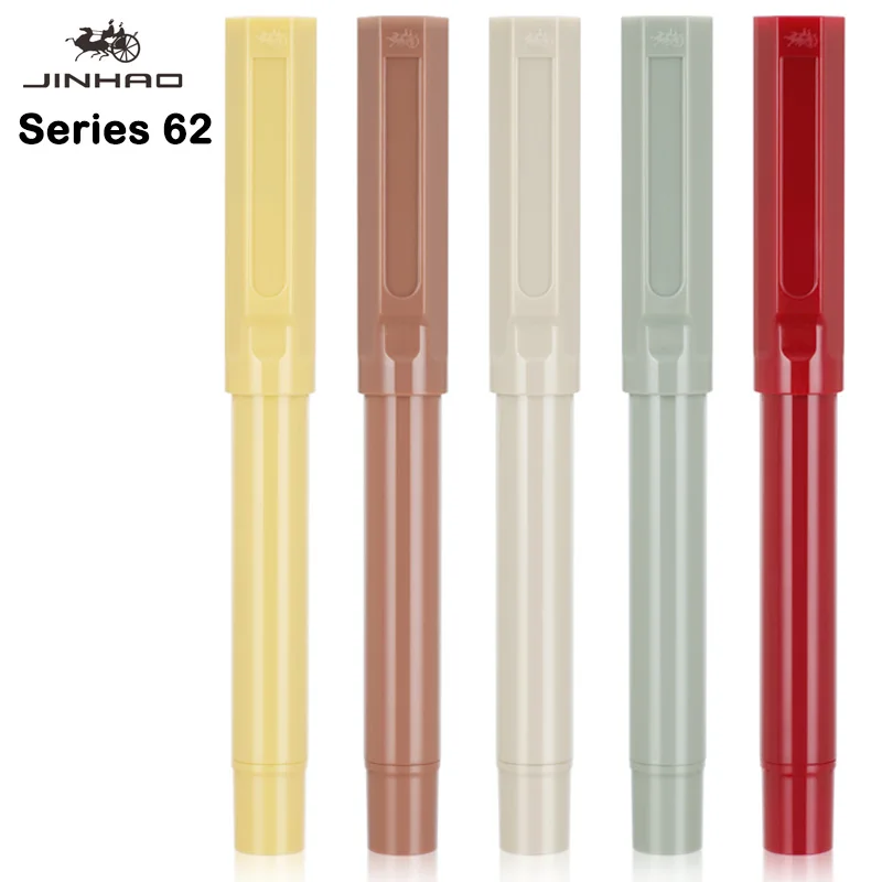 JINHAO 62 Fountain Pen High Quality Colors Student F EF Nib Ink Pen Calligraphy Pen Stationery School Office Supplies
JINHAO 62 Fountain Pen High Quality Colors Student F EF Nib Ink Pen Calligraphy Pen Stationery School Office Supplies
