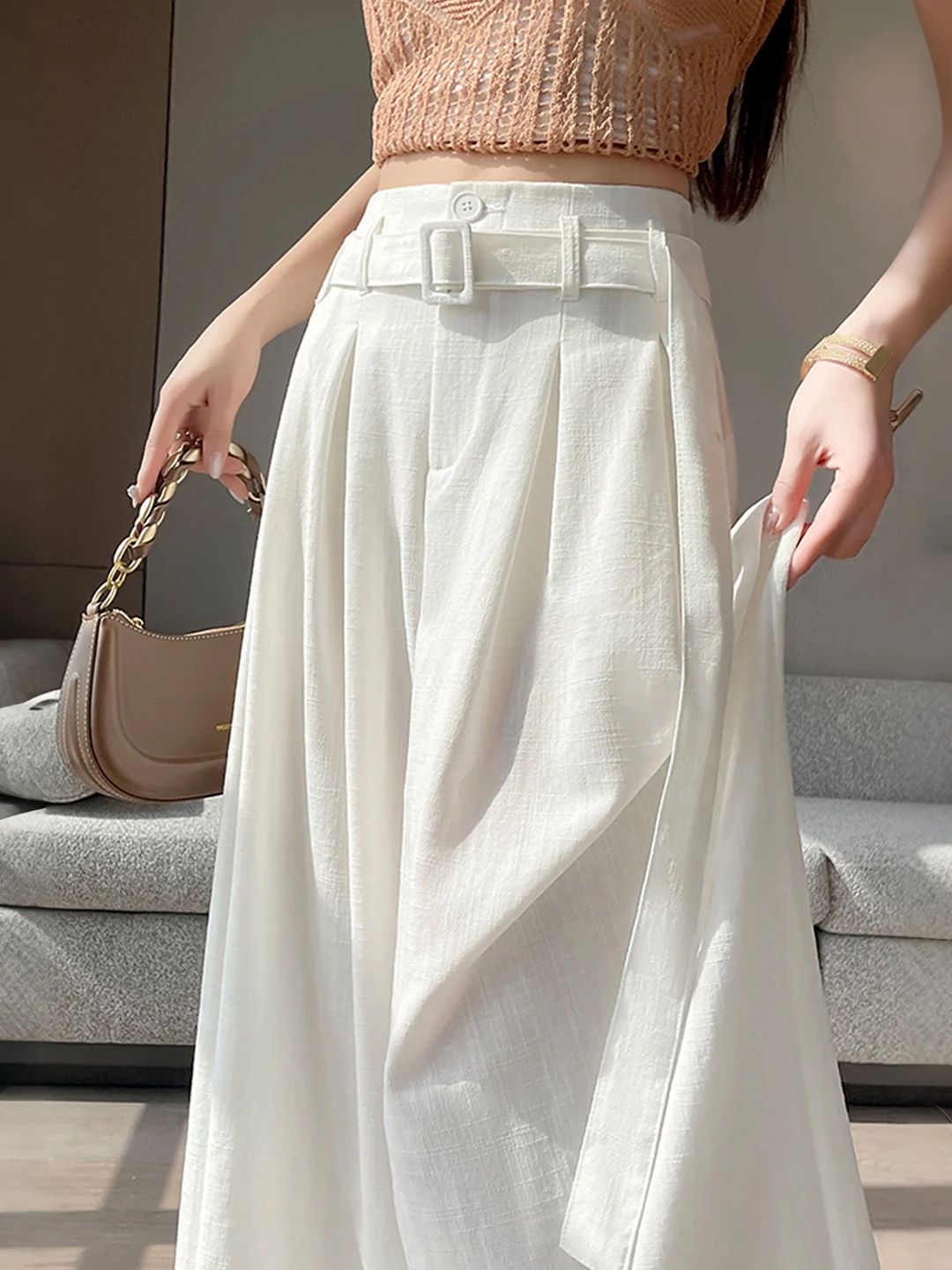 2026 New Waist Belt Straight Leg Pants Women Summer Lazy Style Wide Leg Pants High End Drape Long Trousers Casual Pure Color
2026 New Waist Belt Straight Leg Pants Women Summer Lazy Style Wide Leg Pants High End Drape Long Trousers Casual Pure Color