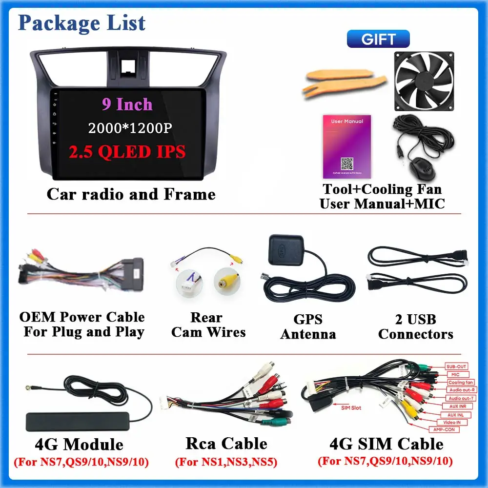 For Nissan Sylphy Sentra B17 2012 - 2017 Car Radio Carplay GPS Navigation Android Auto Wifi No 2din DVD Multimedia Play
For Nissan Sylphy Sentra B17 2012 - 2017 Car Radio Carplay GPS Navigation Android Auto Wifi No 2din DVD Multimedia Play