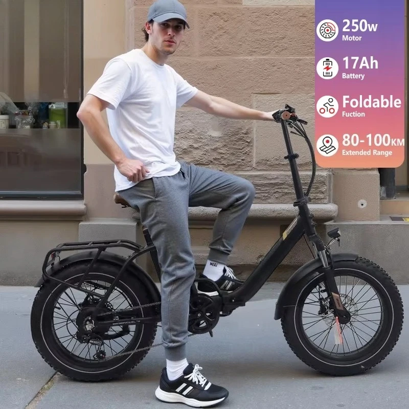 Hybrid Electric Bike Foldable Snow250w Fat Tire Car 48v Folding Fat Tire Road
Hybrid Electric Bike Foldable Snow250w Fat Tire Car 48v Folding Fat Tire Road