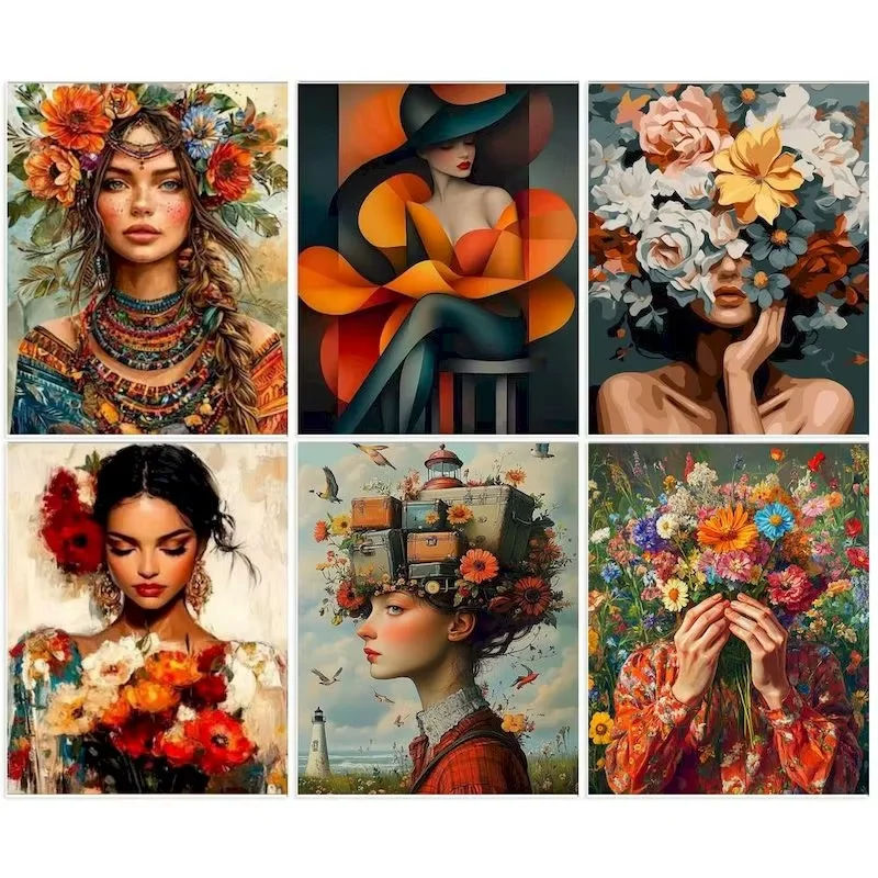 Diamond Painting Abstract Cartoon Woman And Flowers Handmade Mosaic Handmade Artwork Full Round/Square Diamonds For Beginners
Diamond Painting Abstract Cartoon Woman And Flowers Handmade Mosaic Handmade Artwork Full Round/Square Diamonds For Beginners