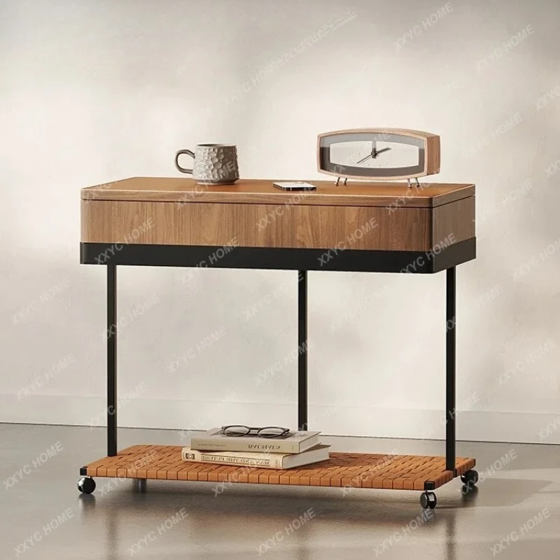 A side table removable saddle leather trolley storage minimalist sofa side cabinet
A side table removable saddle leather trolley storage minimalist sofa side cabinet