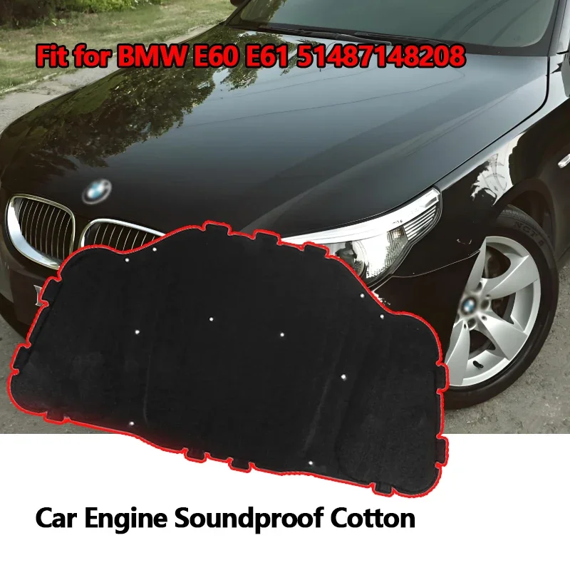 Car Front Hood Engine Sound Insulation Pad for BMW E60 E61 #51487148208 Foam Soundproof Cotton
Car Front Hood Engine Sound Insulation Pad for BMW E60 E61 #51487148208 Foam Soundproof Cotton