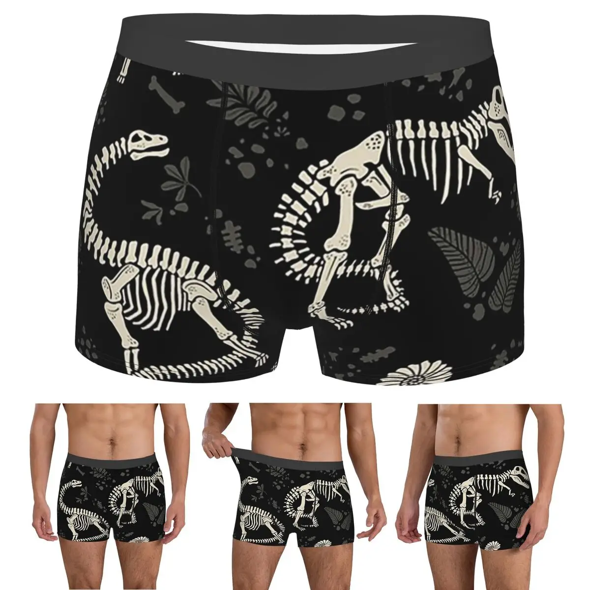 Boxer Underpants Shorts Excavated Dinosaur Fossils Panties Male Breathable Underwear for Homme Man Boyfriend Gifts
Boxer Underpants Shorts Excavated Dinosaur Fossils Panties Male Breathable Underwear for Homme Man Boyfriend Gifts