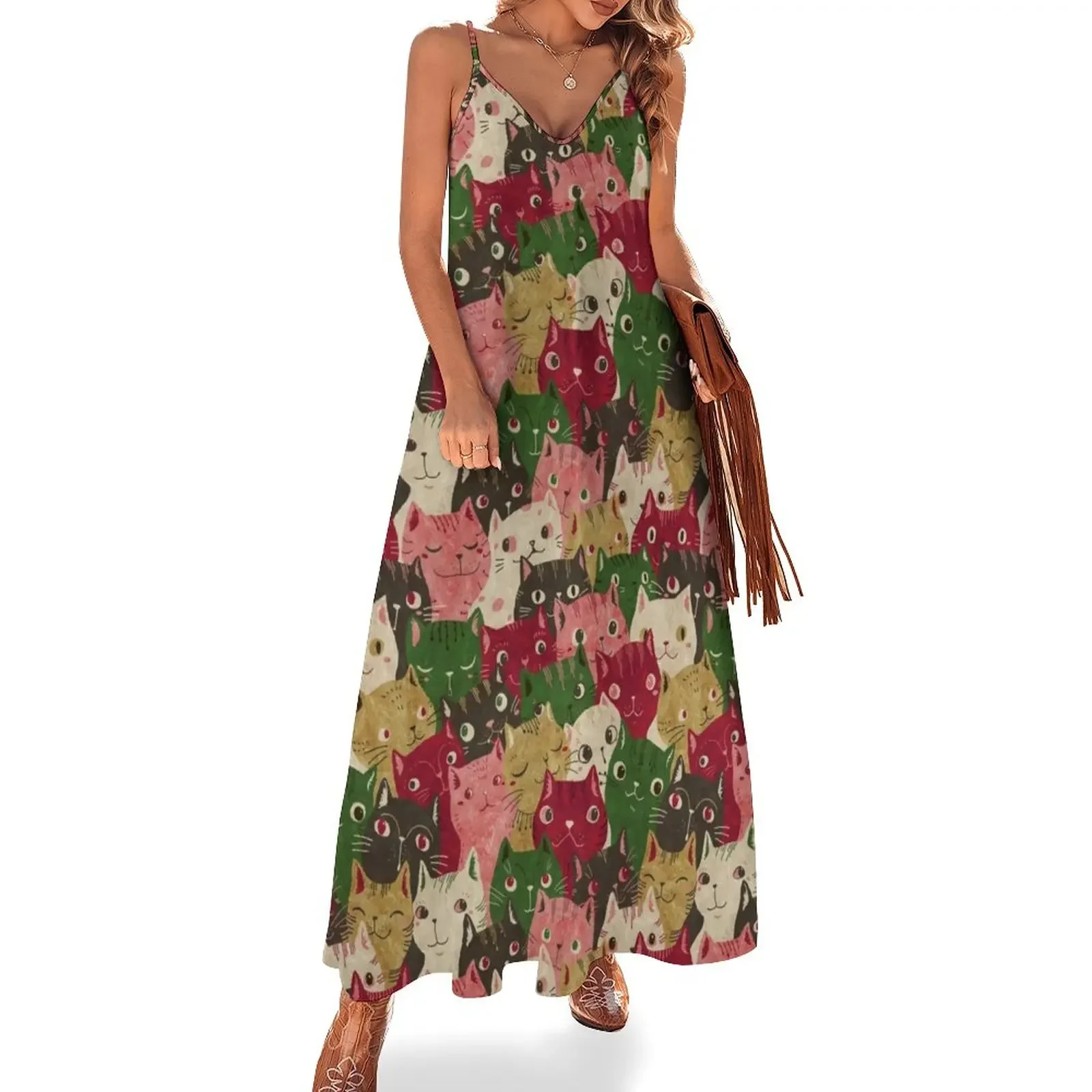Christmas cats Sleeveless Dress women's evening dresses 2025 prom dresses Dress
Christmas cats Sleeveless Dress women's evening dresses 2025 prom dresses Dress