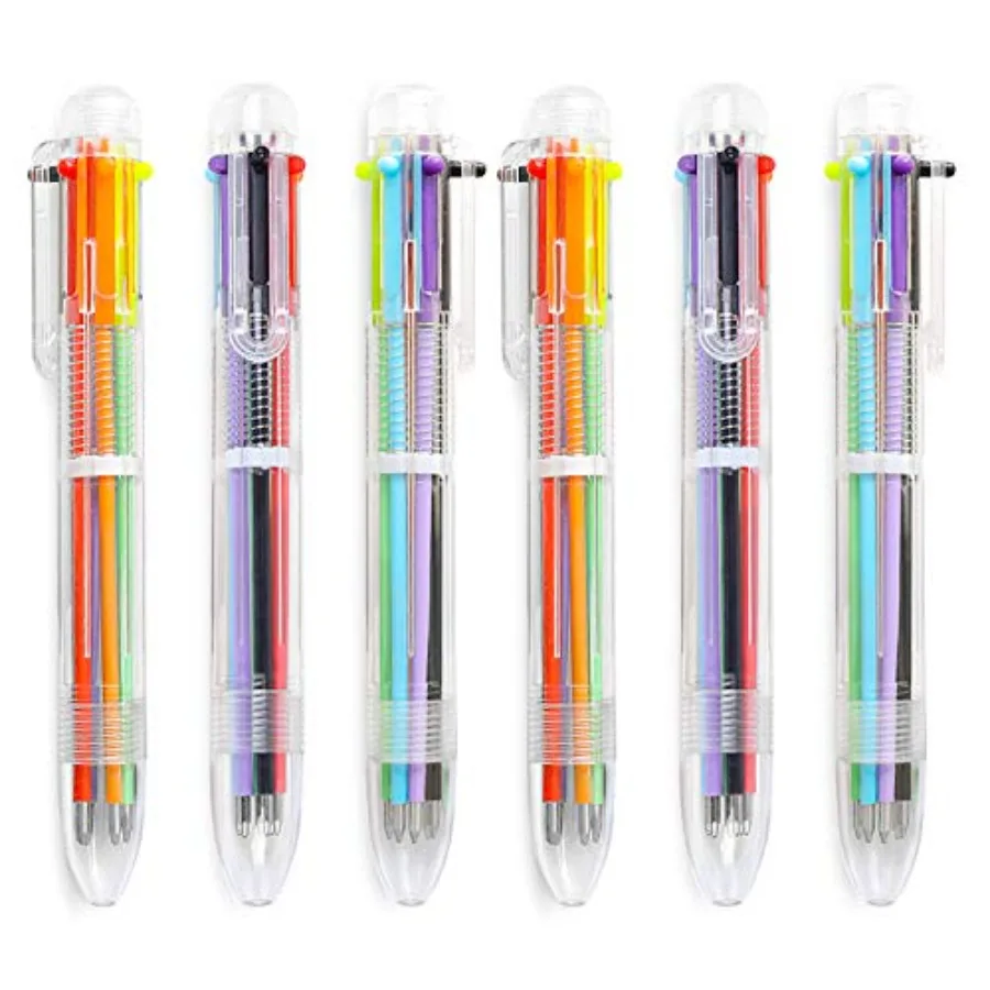 24 Pack Multicolor Ballpoint Pens 0.5mm 6-in-1, 6 Colors Retractable Ballpoint Pens for Office School Supplies Students Gift, P
24 Pack Multicolor Ballpoint Pens 0.5mm 6-in-1, 6 Colors Retractable Ballpoint Pens for Office School Supplies Students Gift, P