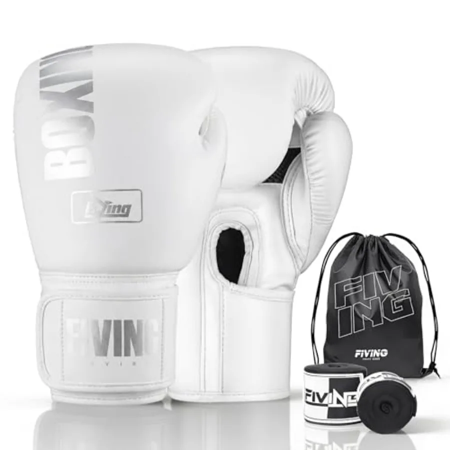 Boxing Gloves with Hand Wraps for Men and Women, Kickboxing, Mixed Martial Arts, Muay Thai, MMA, Heavy Bag Training
Boxing Gloves with Hand Wraps for Men and Women, Kickboxing, Mixed Martial Arts, Muay Thai, MMA, Heavy Bag Training