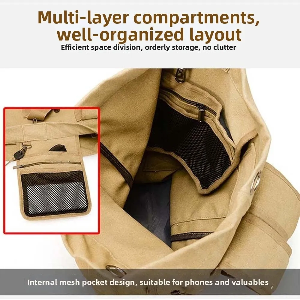 Solid Color Vintage Canvas Rucksack Folding Multi-purpose Multi-pockets Design Backpack Handbag Daypack
Solid Color Vintage Canvas Rucksack Folding Multi-purpose Multi-pockets Design Backpack Handbag Daypack