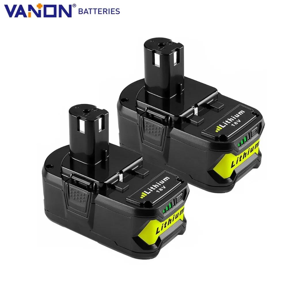 VANON 2 шт. 5,0 Ач 18 В P108 Замена аккумуляторной дрели Ryobi18Volt P109 P102 BPL18151 BPL1820 аккумуляторный штифт
VANON 2 шт. 5,0 Ач 18 В P108 Замена аккумуляторной дрели Ryobi18Volt P109 P102 BPL18151 BPL1820 аккумуляторный штифт