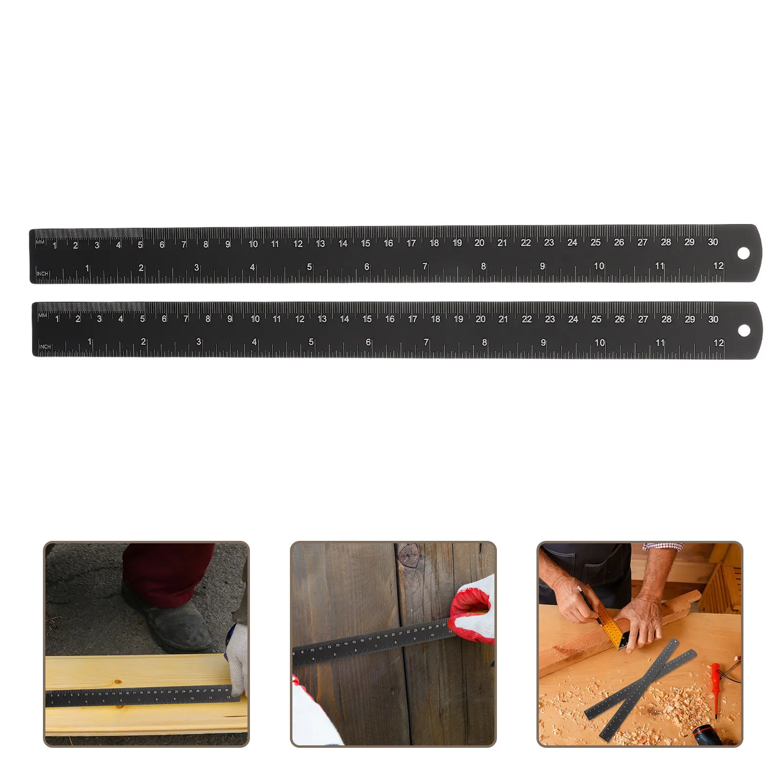 2Pcs Black Metal Ruler Flat Design Precision Measuring Tool Multi Functional for Woodworking Drawing Crafting Office School
2Pcs Black Metal Ruler Flat Design Precision Measuring Tool Multi Functional for Woodworking Drawing Crafting Office School