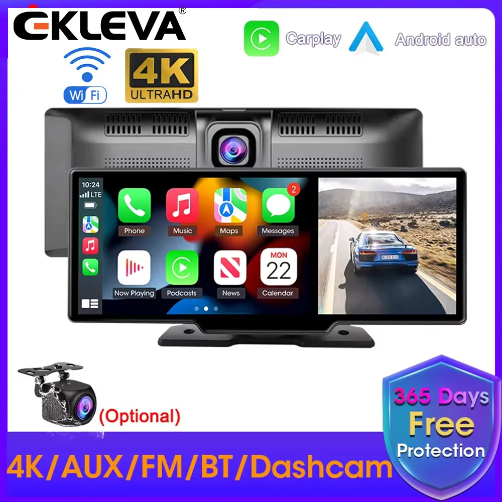 EKLEVA 10.26 Inch 4K Dash Cam Rearview Camera Carplay & Android Auto DVR Video Dashboard Mirror Monitor Car DVRs
EKLEVA 10.26 Inch 4K Dash Cam Rearview Camera Carplay & Android Auto DVR Video Dashboard Mirror Monitor Car DVRs