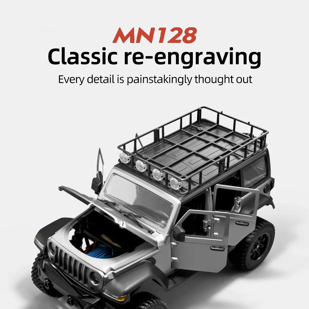  МОДЕЛЬ MN RC Пикап MN128 1/12 Внедорожник для скалолазания 2,4G 4WD Грузовик с дистанционным управлением
МОДЕЛЬ MN RC Пикап MN128 1/12 Внедорожник для скалолазания 2,4G 4WD Грузовик с дистанционным управлением