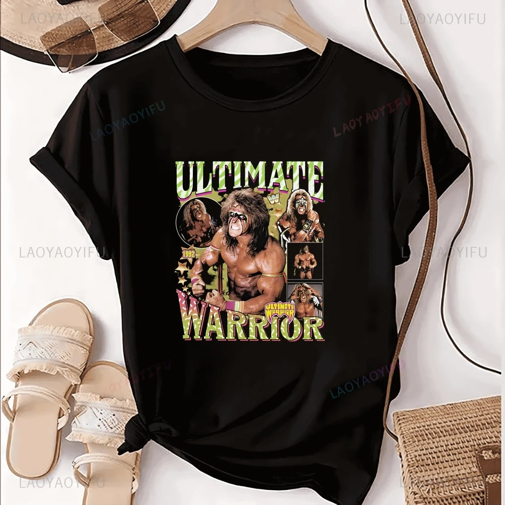 Ultimate Warrior Wrestler Printed T-shirt Top Trend Harajuku Short Sleeved Men's and Women's Shirt Graphic Large T-shirt
Ultimate Warrior Wrestler Printed T-shirt Top Trend Harajuku Short Sleeved Men's and Women's Shirt Graphic Large T-shirt