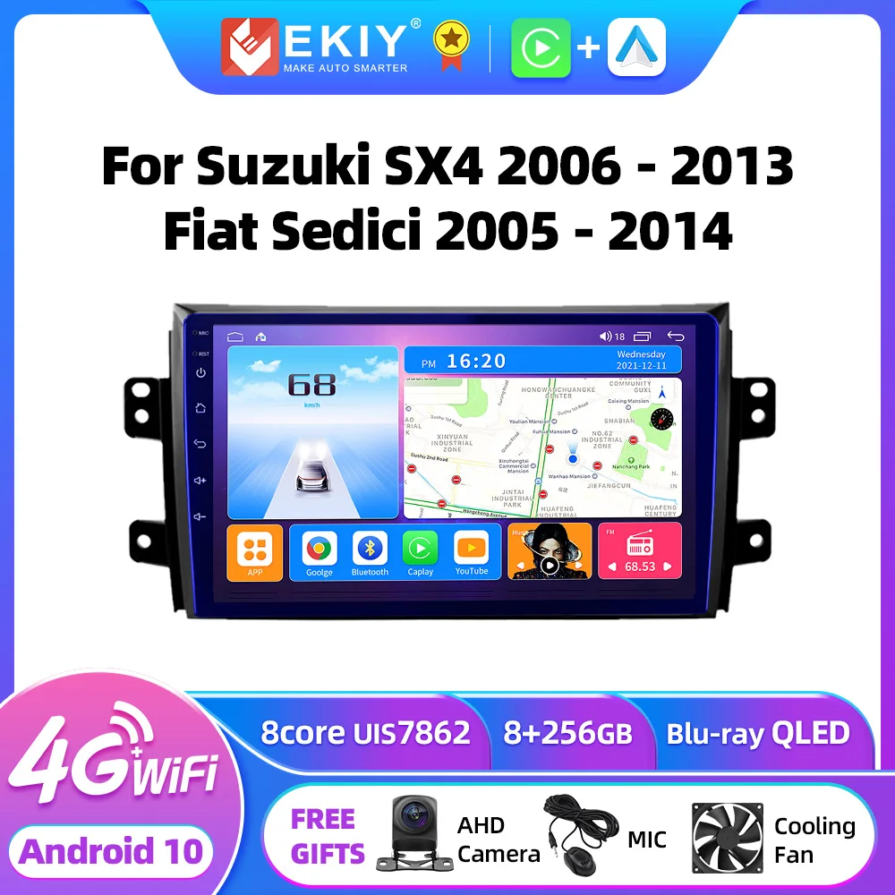 EKIY T7 Android Car Radio For Suzuki SX4 2006-2013 For Fiat Sedici 2005-2014 Multimedia Video Player Carplay Navigation Stereo
EKIY T7 Android Car Radio For Suzuki SX4 2006-2013 For Fiat Sedici 2005-2014 Multimedia Video Player Carplay Navigation Stereo