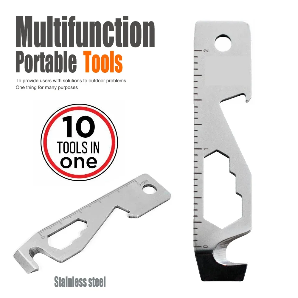 Inch/Metric 10 In 1 EDC Pocket Survival Tool Camping Screwdriver Bottle Opener Ruler Key chain Outdoor Tools for Hiking Fishing
Inch/Metric 10 In 1 EDC Pocket Survival Tool Camping Screwdriver Bottle Opener Ruler Key chain Outdoor Tools for Hiking Fishing