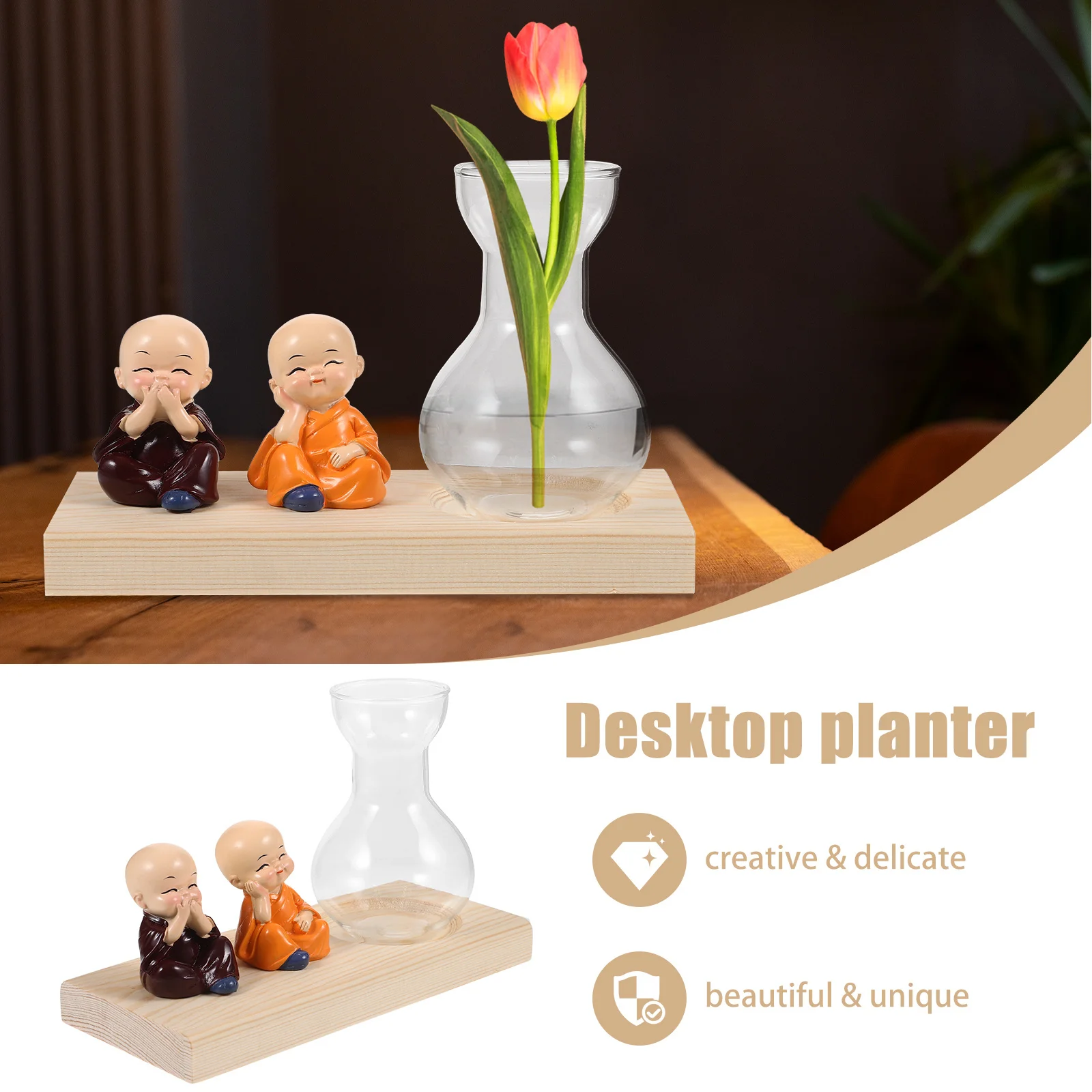 1Set Glass Vase for Plants Wood Frame Elegant Flower Pot Clear Small Exquisite Easy Storage Science Home Decor
1Set Glass Vase for Plants Wood Frame Elegant Flower Pot Clear Small Exquisite Easy Storage Science Home Decor