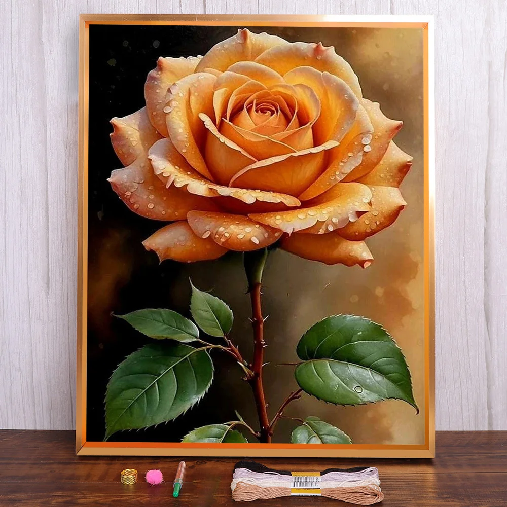 Flower Rose Printed Water-Soluble Canvas Cross Stitch Full Kit DIY Embroidery Hobby Sewing Knitting Craft Magic Gift Room Decor
Flower Rose Printed Water-Soluble Canvas Cross Stitch Full Kit DIY Embroidery Hobby Sewing Knitting Craft Magic Gift Room Decor