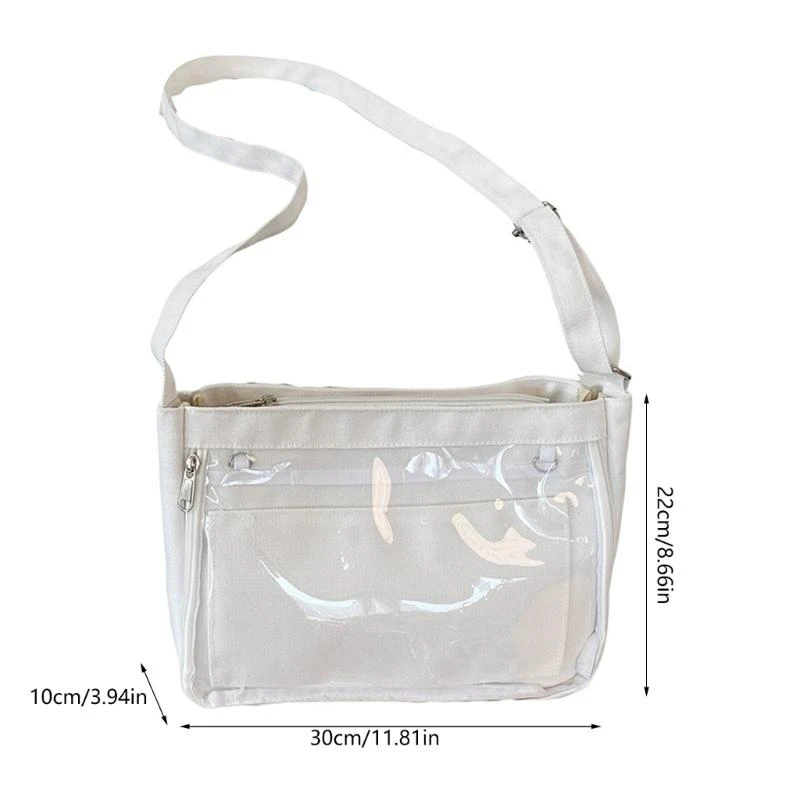A3PE Japanese School Girl Uniform Crossbody Bag Student JK Anime Book Bag Clear Window Large Capacity Canvas Shoulder Handbag
A3PE Japanese School Girl Uniform Crossbody Bag Student JK Anime Book Bag Clear Window Large Capacity Canvas Shoulder Handbag