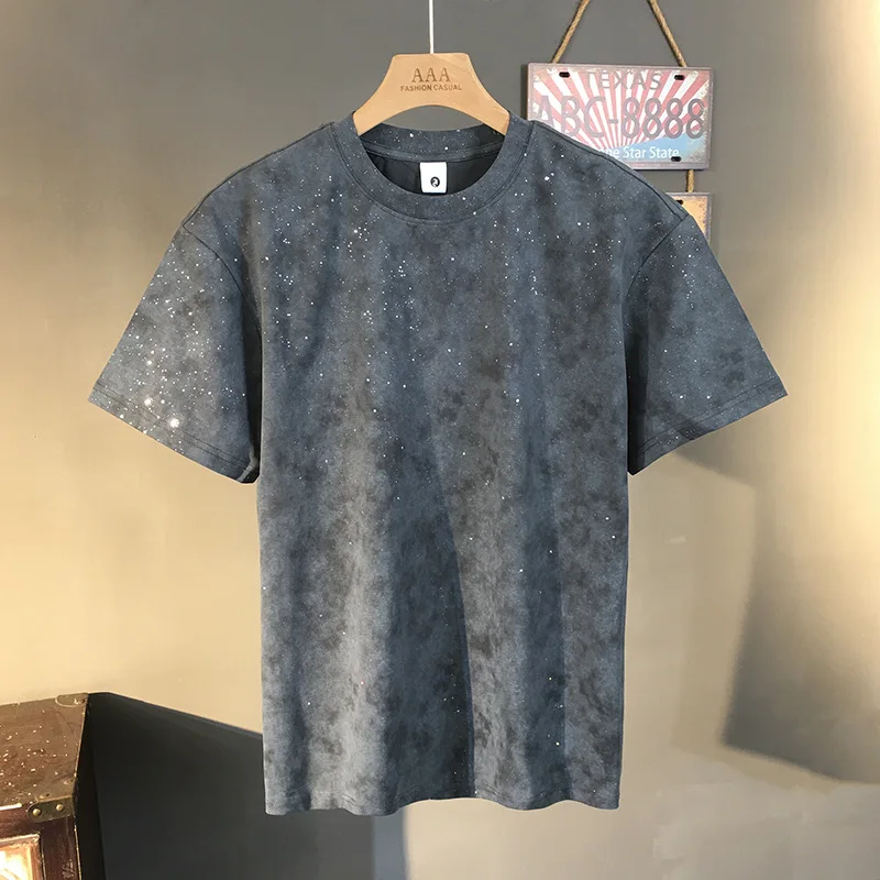 Retro luxury short sleeved T-shirt men's fashion brand personalized design 2025 new round neck half sleeved trendy clothing
Retro luxury short sleeved T-shirt men's fashion brand personalized design 2025 new round neck half sleeved trendy clothing