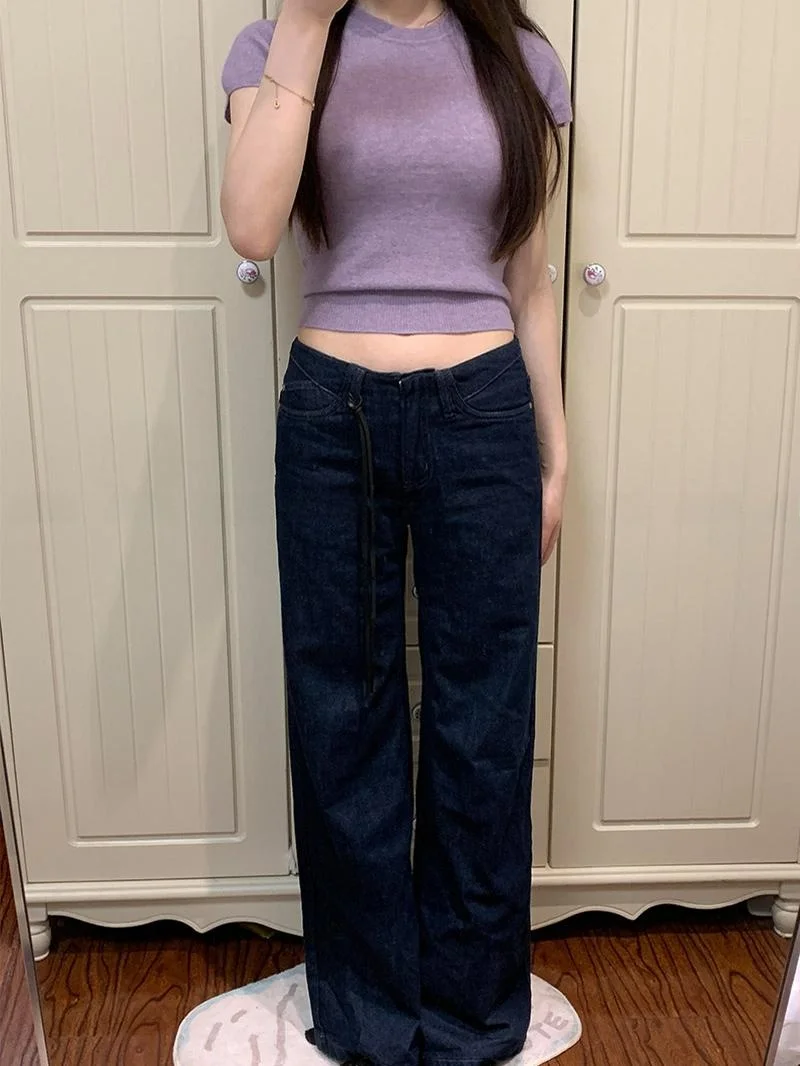 Low Waist Slimming Denim Jeans Women's Casual Summer 2026 Trendy Girl Versatile Loose Fit Floor-Length Pants
Low Waist Slimming Denim Jeans Women's Casual Summer 2026 Trendy Girl Versatile Loose Fit Floor-Length Pants