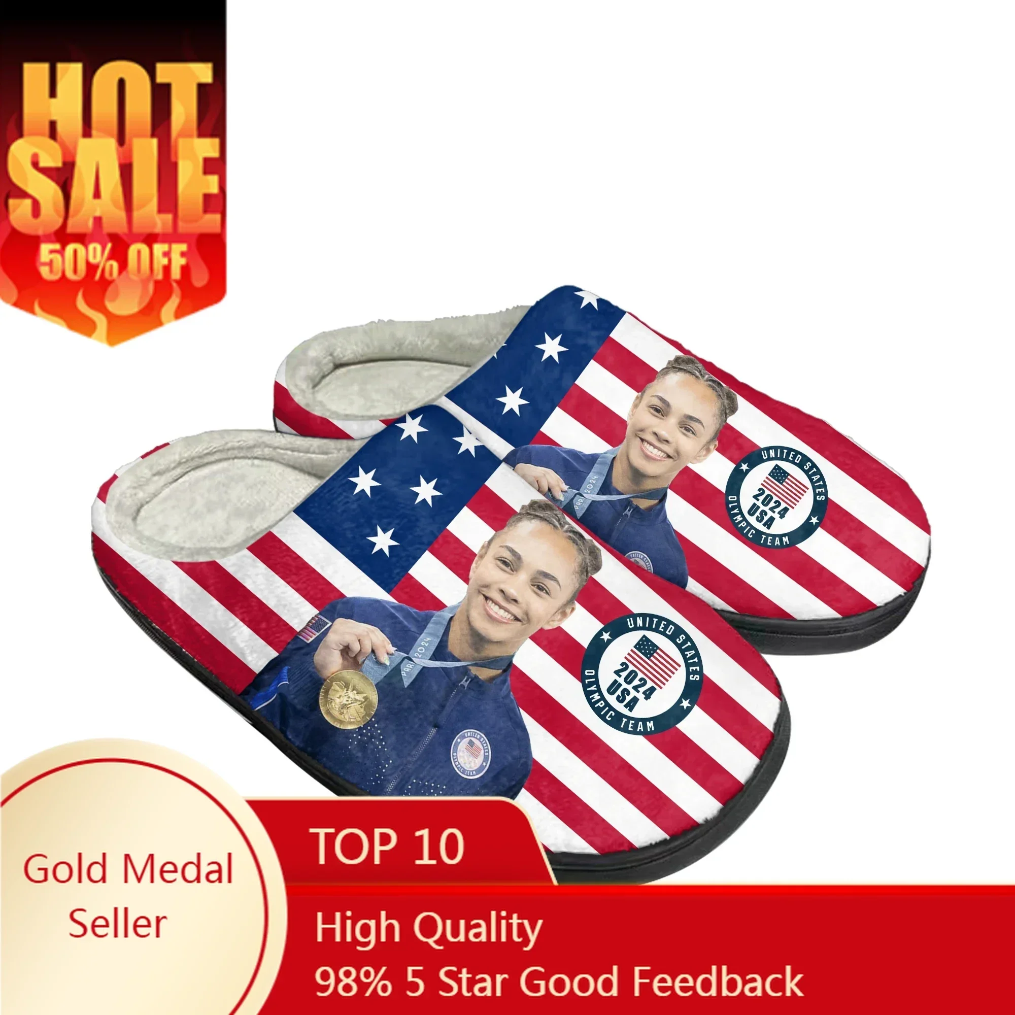 Hezly Rivera Gymnastics Champion Home Cotton Shoes High Quality Men Women Youth Boy Girl Plush Bedroom Warm Shoe Custom Slipper
Hezly Rivera Gymnastics Champion Home Cotton Shoes High Quality Men Women Youth Boy Girl Plush Bedroom Warm Shoe Custom Slipper