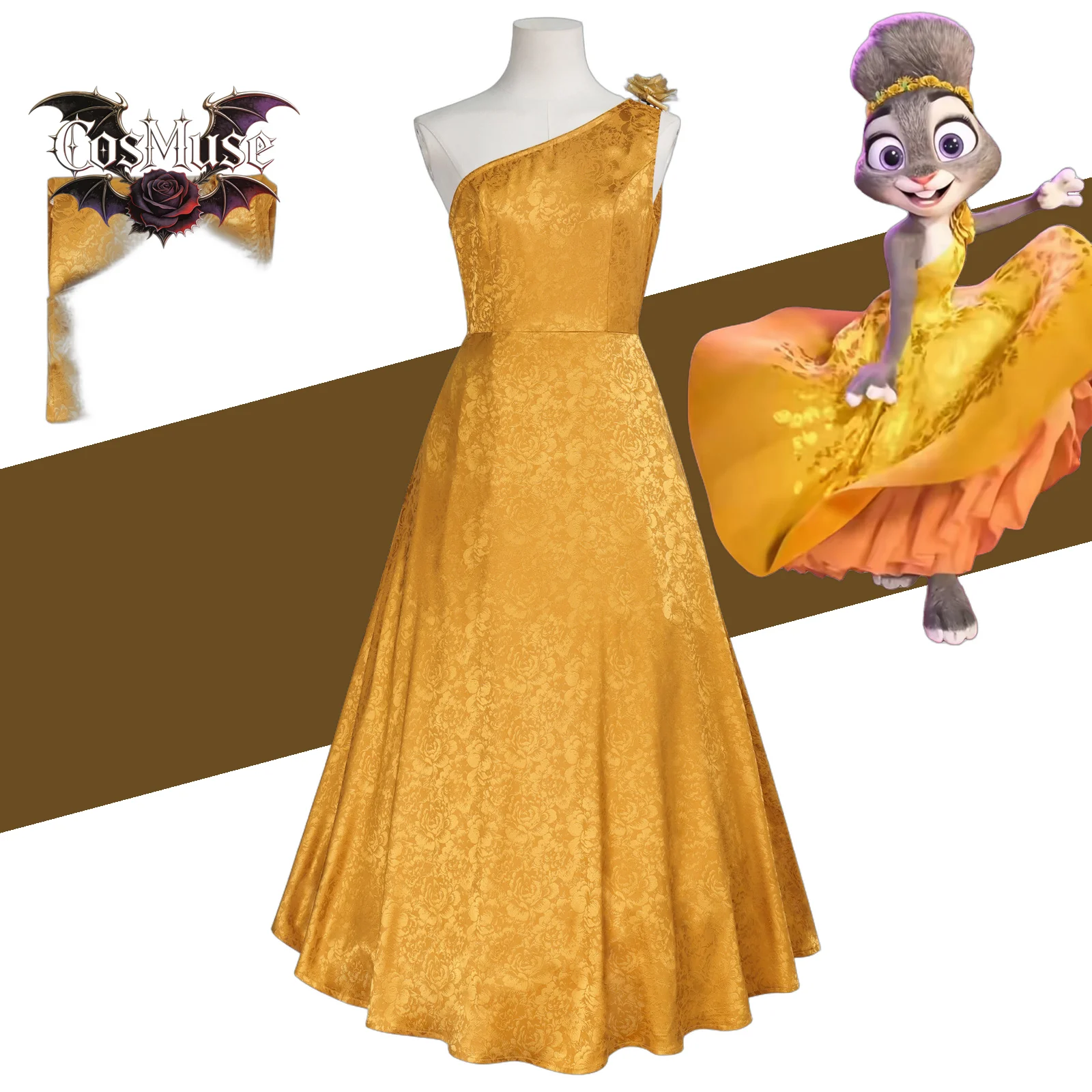 Zootopia Rabbit Officer Judy Cosplay - Yellow Dress Headdress Flower Dress Halloween Costume Carnival Party
Zootopia Rabbit Officer Judy Cosplay - Yellow Dress Headdress Flower Dress Halloween Costume Carnival Party
