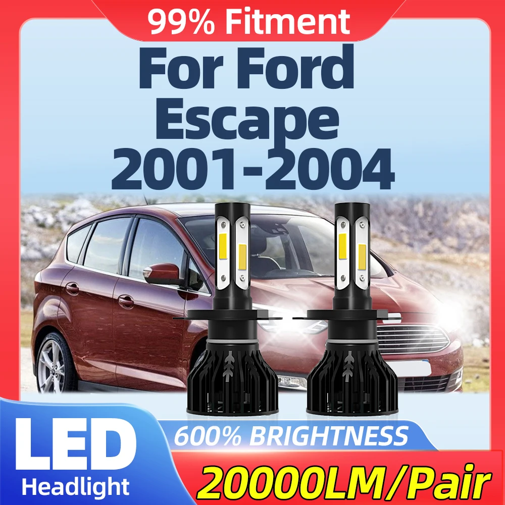 20000LM Super Bright LED Car Headlight Bulbs 120W Auto Lamps 12V 6000K Plug And Play For Ford Escape 2001 2002 2003 2004
20000LM Super Bright LED Car Headlight Bulbs 120W Auto Lamps 12V 6000K Plug And Play For Ford Escape 2001 2002 2003 2004