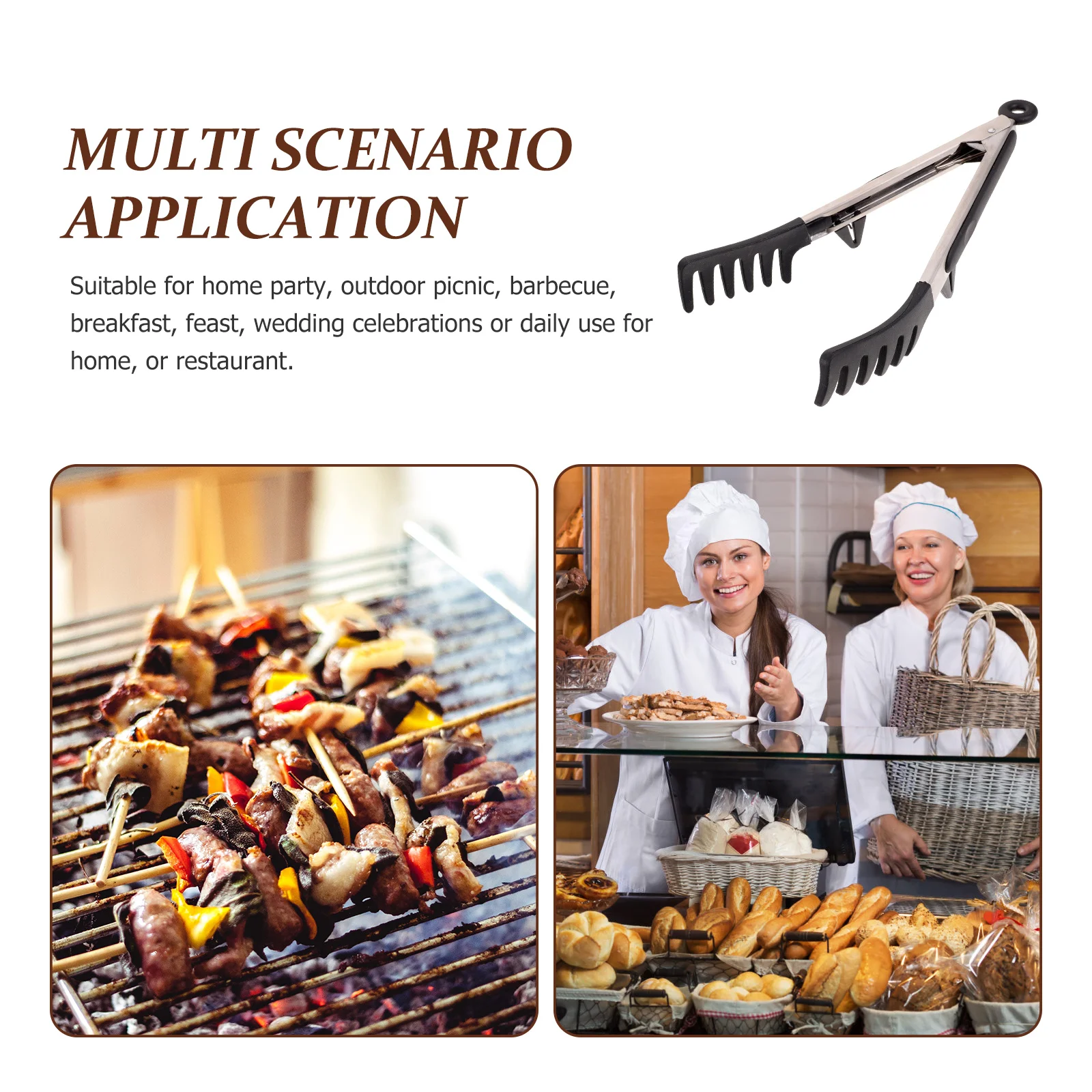 Silicone Food Clamp Multi-Function Household Portable Pasta Tong Ergonomic Kitchen Food Clip for Daily Use Bbq Outdoor
Silicone Food Clamp Multi-Function Household Portable Pasta Tong Ergonomic Kitchen Food Clip for Daily Use Bbq Outdoor