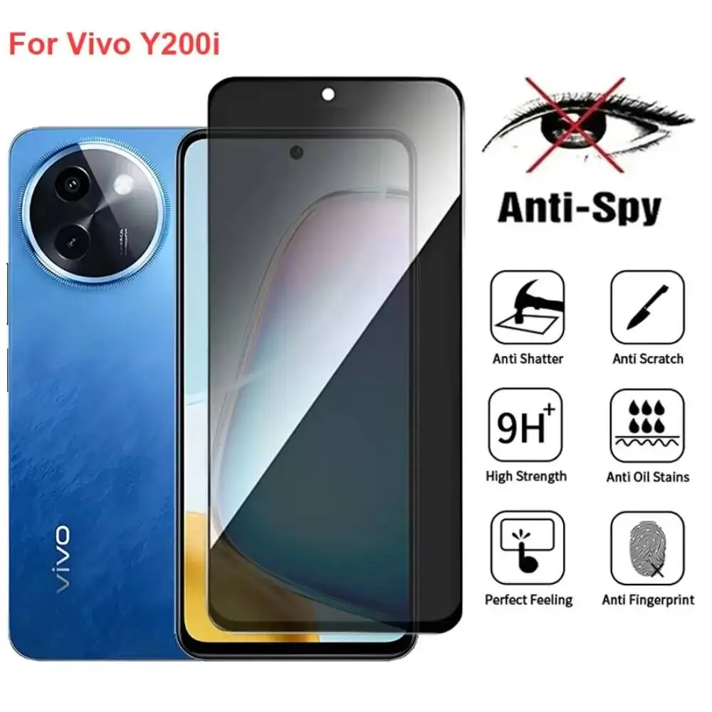 Vivo Y200i V2354A Anti Spy Privacy Tempered Glass Protector Compatible For Vivoy200i Full Cover Screen Phone Film
Vivo Y200i V2354A Anti Spy Privacy Tempered Glass Protector Compatible For Vivoy200i Full Cover Screen Phone Film