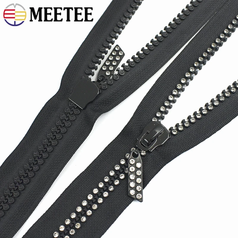 1/2Pcs 10# Rhinestone Resin Zippers 60/70/80cm Single/Double Slider Open-End Zip for Jacket Closure Ziper Sewing Decorative Zips
1/2Pcs 10# Rhinestone Resin Zippers 60/70/80cm Single/Double Slider Open-End Zip for Jacket Closure Ziper Sewing Decorative Zips