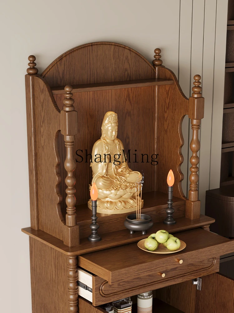 CL Buddhist niche cabinet retro solid wood Buddhist niche antique living room storage cabinet
CL Buddhist niche cabinet retro solid wood Buddhist niche antique living room storage cabinet