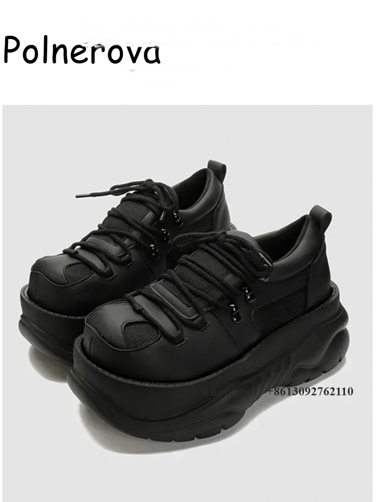 black punk leather ankle boots Thick Sole Height Increasing Shoes Spring Little Fellow Hottie British Style Pumps
black punk leather ankle boots Thick Sole Height Increasing Shoes Spring Little Fellow Hottie British Style Pumps