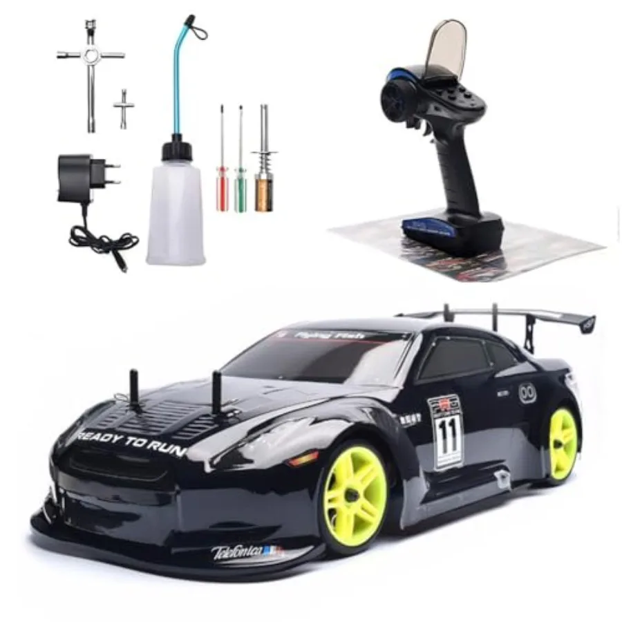 Nitro RC Cars for Adult 1/10 2.4G Professional Fast Drift Remote Control Car Two Speed Nitrogen Drive Truck 4WD 80KM/H Metal Ch
Nitro RC Cars for Adult 1/10 2.4G Professional Fast Drift Remote Control Car Two Speed Nitrogen Drive Truck 4WD 80KM/H Metal Ch