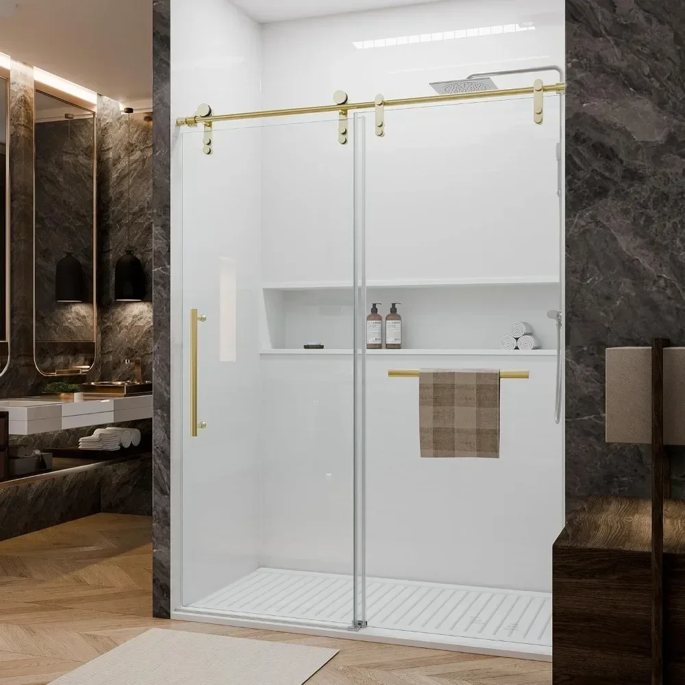,Frameless Shower Doors with Handle and Seal Strip Shower Door 56-60" W × 76" H Glass Shower Door
,Frameless Shower Doors with Handle and Seal Strip Shower Door 56-60" W × 76" H Glass Shower Door