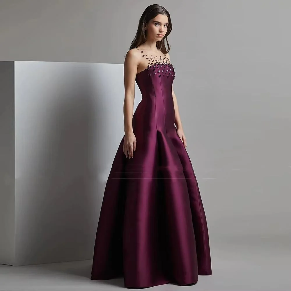 Best Selling Elegant O-neck Evening Dresses Charming Beading Prom Dress Exquisite Sleeveless Party Gown فساتين سهرة Customized
Best Selling Elegant O-neck Evening Dresses Charming Beading Prom Dress Exquisite Sleeveless Party Gown فساتين سهرة Customized