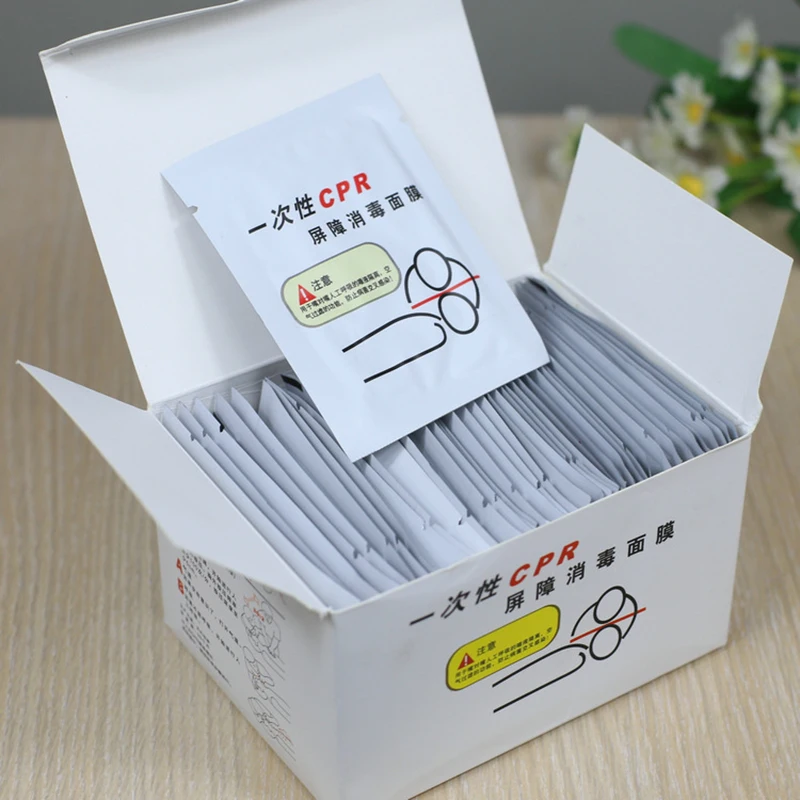50Pcs First Aid Disposable Training CPR Mask Mouth to Mouth CPR Face Shield Artificial Respiration Emergency Mask
50Pcs First Aid Disposable Training CPR Mask Mouth to Mouth CPR Face Shield Artificial Respiration Emergency Mask