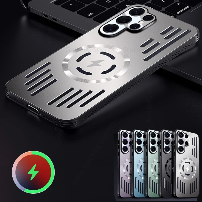 Heat Dissipation Cooling Hollow Case For Samsung S25 Ultra 5G For Magsafe Wireless Charging Shockproof Cover For Galaxy S25 Plus
Heat Dissipation Cooling Hollow Case For Samsung S25 Ultra 5G For Magsafe Wireless Charging Shockproof Cover For Galaxy S25 Plus