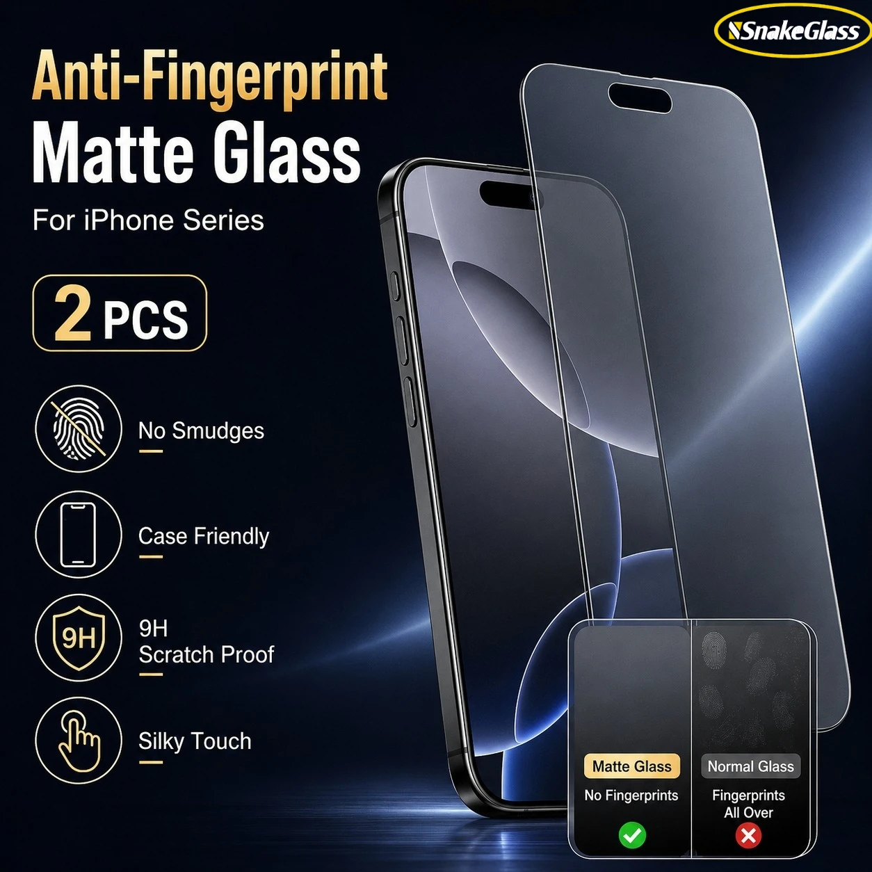 2PCS Matte Tempered Glass For iPhone 17Pro Max 17E 16 15 Plus 14 13Mini 12 11Pro Max XR XS SE Screen Film Anti Fingerprint Proof
2PCS Matte Tempered Glass For iPhone 17Pro Max 17E 16 15 Plus 14 13Mini 12 11Pro Max XR XS SE Screen Film Anti Fingerprint Proof