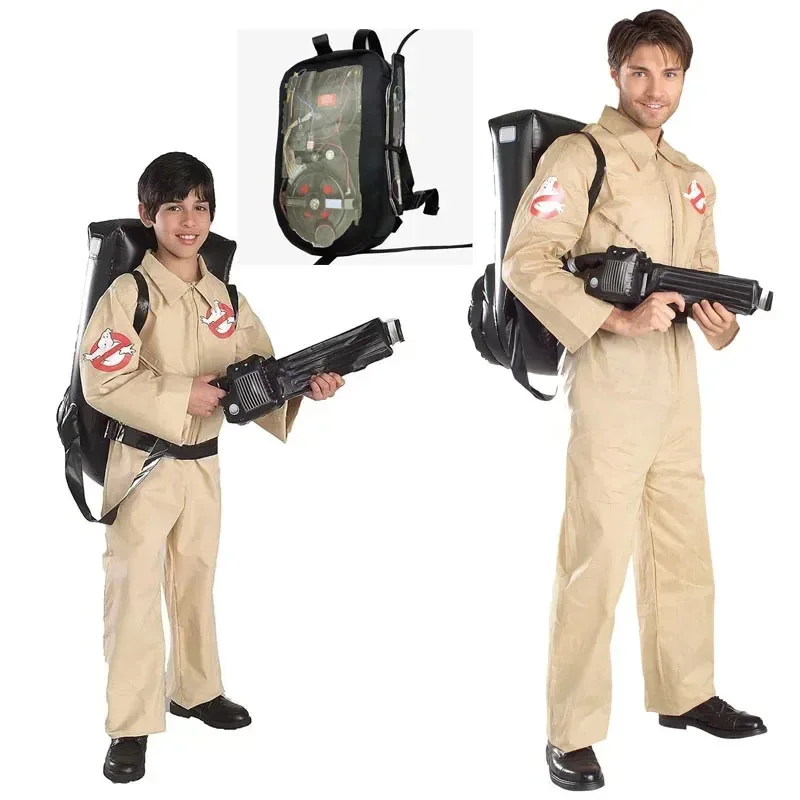 Movie Theme Ghostbuster Cosplay Kids Mens' Halloween Costume Suitable for Boys Child Adult Man Jumpsuit Cloth & Backpack
Movie Theme Ghostbuster Cosplay Kids Mens' Halloween Costume Suitable for Boys Child Adult Man Jumpsuit Cloth & Backpack