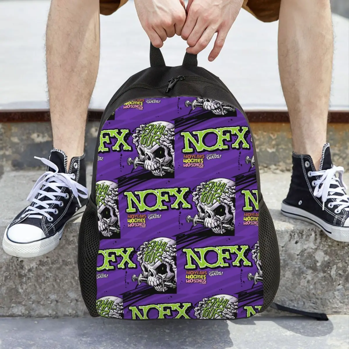 Nofx Band Final Tour Skull Backpack Daypack Large Capacity Boys Girls BookBag School Bag Shoulder Bags for Men Women
Nofx Band Final Tour Skull Backpack Daypack Large Capacity Boys Girls BookBag School Bag Shoulder Bags for Men Women