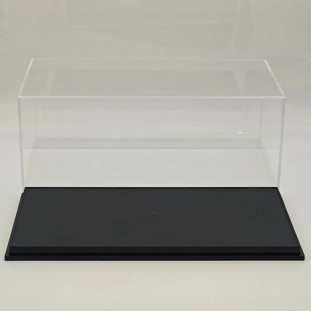 Acrylic Boxes Display Case Stand Transparent Show Dustproof with Carbon Fiber Black Base for 1:18 Scale Car Models
Acrylic Boxes Display Case Stand Transparent Show Dustproof with Carbon Fiber Black Base for 1:18 Scale Car Models