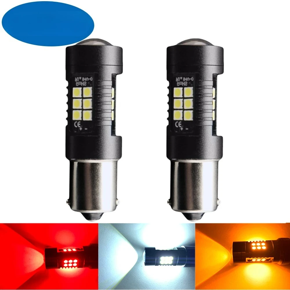 2x Signal Lamp P21w Led Ba15s 1156 Py21w Bau15s Bulb 3030SMD White 1157 Led Bay15d P21/5w Turn Brake Backup Light 12V
2x Signal Lamp P21w Led Ba15s 1156 Py21w Bau15s Bulb 3030SMD White 1157 Led Bay15d P21/5w Turn Brake Backup Light 12V