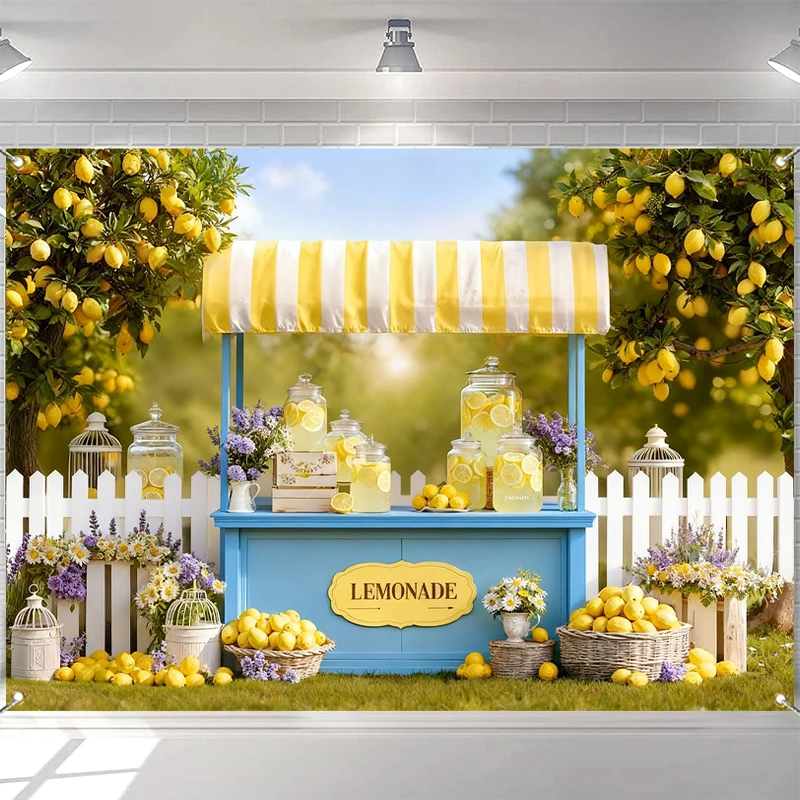 LS Photography Background Summer Lemon Fruit Stall Fence Decor Baby Shower Birthday Child Portrait Photo Backdrop Studio
LS Photography Background Summer Lemon Fruit Stall Fence Decor Baby Shower Birthday Child Portrait Photo Backdrop Studio